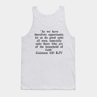 Galatians 6:10 KJV Tank Top